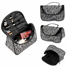 Women Leopard Print Cosmetic Makeup Bag Travel Organizer Toiletry Case - Classy Stores Online