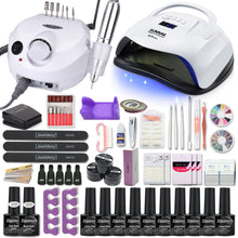 Acrylic Nail Kit 10 Gel Polish Nail Drill Drying Lamp Art Tool - Classy Stores Online