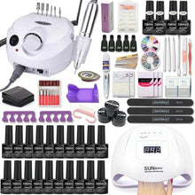Acrylic Nail Kit 10 Gel Polish Nail Drill Drying Lamp Art Tool - Classy Stores Online