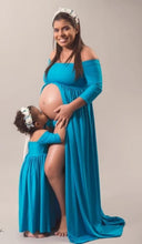 Mother Daughter Matching Maternity Portrait Dresses