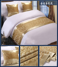 Beautiful Floral Jacquard Bed Runner Optional Pillowcases