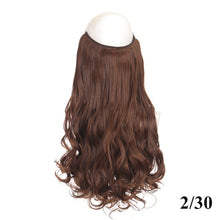 Long Wavy 24 Inch Synthetic Hair Extension Halo Hairpiece
