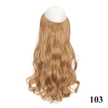 Long Wavy 24 Inch Synthetic Hair Extension Halo Hairpiece