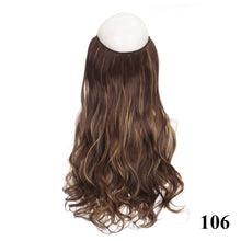 Long Wavy 24 Inch Synthetic Hair Extension Halo Hairpiece