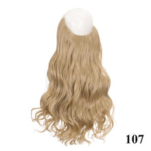 Long Wavy 24 Inch Synthetic Hair Extension Halo Hairpiece
