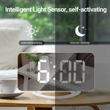Classy Mini Digital LED Mirrored Alarm Clock