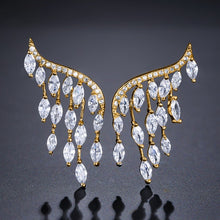 Elegant European Style Austrian Crystal Chandelier Earrings