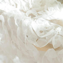 3D Romantic Rose Pastoral White Lace Voile Window Curtain Panel - Classy Stores Online