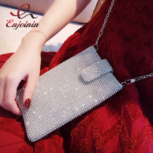 Women's High Quality Dazzling Crossbody Crystal Phone Purse