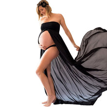 Women's Long Maxi Chiffon Portrait Maternity Dresses