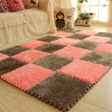 DIY Soft Plush No Slip Interlocking Shag Carpet Square - Classy Stores Online