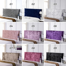 Luxurious Fitted Non Slip Crushed Velvet Bed Headboard Cover