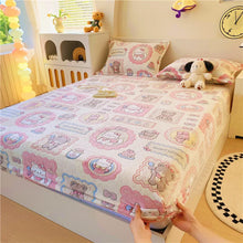 Kids Soft Flannel Rainbow Fitted Bed Sheet