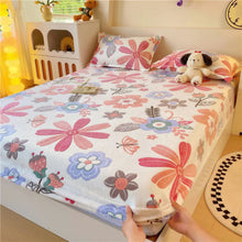 Kids Soft Flannel Rainbow Fitted Bed Sheet