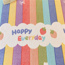 Kids Soft Flannel Rainbow Fitted Bed Sheet