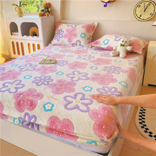 Kids Soft Flannel Rainbow Fitted Bed Sheet