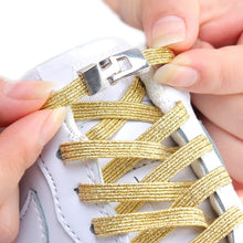 1 Pair Shiny Interlocking Elastic Shoelaces