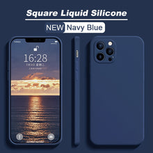 Liquid Silicone Solid Phone Case For iPhone 12 13 14