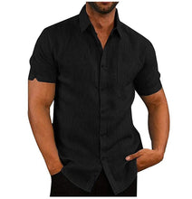 Men's Casual Lightweight Loose Fitting Short Sleeved Shirt