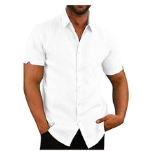 Men's Casual Lightweight Loose Fitting Short Sleeved Shirt