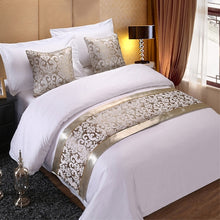 Beautiful Floral Jacquard Bed Runner Optional Pillowcases