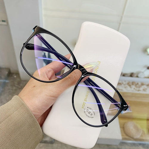 Stylish Transparent Blue Light Blocking Eyeglasses