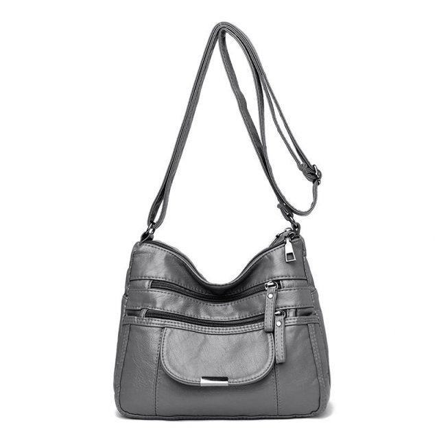 Innerwin Ladies Crossbody Bags Designer Handbag Multi Pocket Quilted  Shoulder Bag Zipper Women Fashion Chain Classic Flap Khaki 