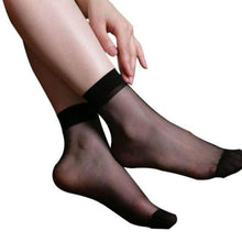10 Pairs Ladies Ultra Thin Sheer Transparent Trouser Socks