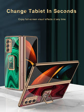 Glass Plated Galaxy Z Fold 2 Clock Phone Case