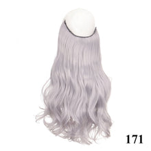 Long Wavy 24 Inch Synthetic Hair Extension Halo Hairpiece