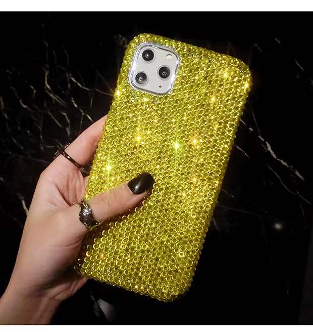 Colorful Sparkling Rhinestone Phone Case For iPhone X to 13
