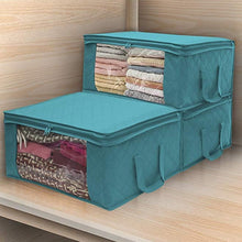 Portable Quilted Non-Woven Clothing Storage Bag Organizer