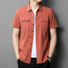 Men's Casual Short Sleeve Two Pocket Shirt