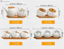 Creative Kitchen Ceramic Condiment Storage Pots - Classy Stores Online