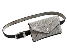 Women's Dazzling Rhinestone Fanny Pack Belt Bag Clutch With Detachable Belt - Classy Stores Online