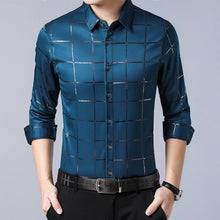 Men's Luxury Plaid Long Sleeve Slim Fit Shirt - Classy Stores Online