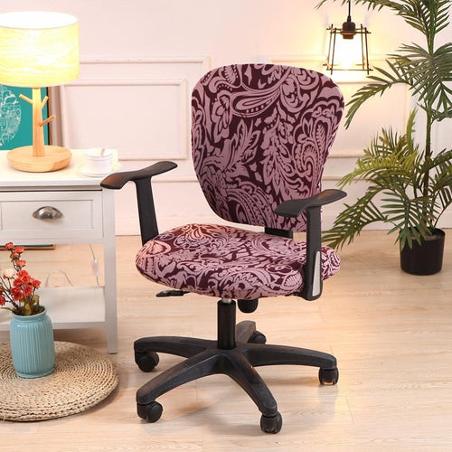 Office Decor Printed Computer Chair Covers - Classy Stores Online