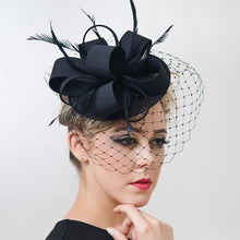 Women's Chic Formal Feather Fascinator Hat With Veil